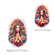 Load image into Gallery viewer, Acrylic Special Shape Forest Girl Desktop Diamond Art Kits for Home Office Decor