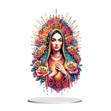 Load image into Gallery viewer, Acrylic Special Shape Forest Girl Desktop Diamond Art Kits for Home Office Decor