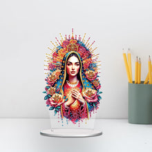 Load image into Gallery viewer, Acrylic Special Shape Forest Girl Desktop Diamond Art Kits for Home Office Decor