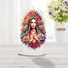 Load image into Gallery viewer, Acrylic Special Shape Forest Girl Desktop Diamond Art Kits for Home Office Decor