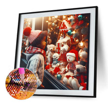 Load image into Gallery viewer, Diamond Painting - Full Round - Christmas Window Child (30*30CM)