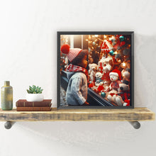 Load image into Gallery viewer, Diamond Painting - Full Round - Christmas Window Child (30*30CM)