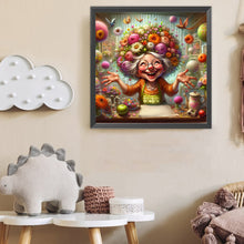 Load image into Gallery viewer, Diamond Painting - Full Round - Happy People And Flowers (40*40CM)