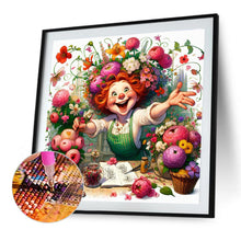 Load image into Gallery viewer, Diamond Painting - Full Round - Happy People And Flowers (40*40CM)