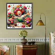 Load image into Gallery viewer, Diamond Painting - Full Round - Happy People And Flowers (40*40CM)