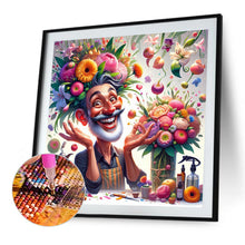 Load image into Gallery viewer, Diamond Painting - Full Round - Happy People And Flowers (40*40CM)
