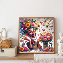 Load image into Gallery viewer, Diamond Painting - Full Round - Happy People And Flowers (40*40CM)
