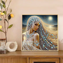 Load image into Gallery viewer, Diamond Painting - Partial Special Shaped - Gorgeous Elegant Lady (30*30CM)