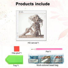 Load image into Gallery viewer, Diamond Painting - Partial Special Shaped - Gorgeous Elegant Lady (30*30CM)