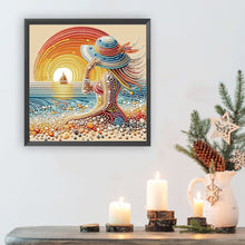 Load image into Gallery viewer, Diamond Painting - Partial Special Shaped - Gorgeous Elegant Lady (30*30CM)