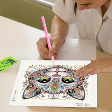 Load image into Gallery viewer, Diamond Painting - Partial Special Shaped - Mandala Cat (30*30CM)