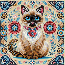 Load image into Gallery viewer, Diamond Painting - Partial Special Shaped - Mandala Cat (30*30CM)