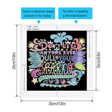 Load image into Gallery viewer, Diamond Painting - Partial Special Shaped - Good Wishes In English (30*30CM)