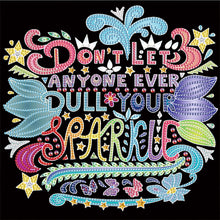 Load image into Gallery viewer, Diamond Painting - Partial Special Shaped - Good Wishes In English (30*30CM)