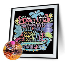 Load image into Gallery viewer, Diamond Painting - Partial Special Shaped - Good Wishes In English (30*30CM)