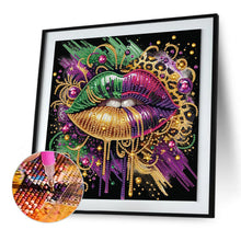 Load image into Gallery viewer, Diamond Painting - Partial Special Shaped - Leopard Lips (30*30CM)