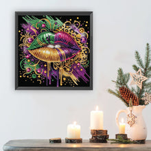 Load image into Gallery viewer, Diamond Painting - Partial Special Shaped - Leopard Lips (30*30CM)