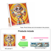 Load image into Gallery viewer, Diamond Painting - Partial Special Shaped - Cute Robot (30*30CM)