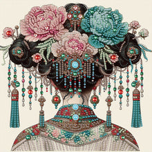 Load image into Gallery viewer, Diamond Painting - Partial Special Shaped - Gorgeous Headdress (30*30CM)