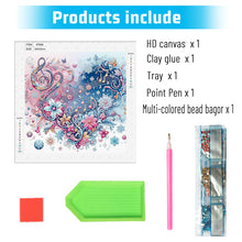 Load image into Gallery viewer, Diamond Painting - Partial Special Shaped - Notes Heart Flower (30*30CM)