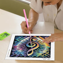 Load image into Gallery viewer, Diamond Painting - Partial Special Shaped - Piano Notes (30*30CM)