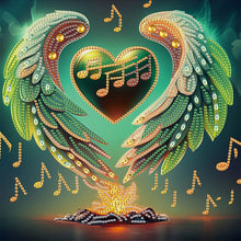 Load image into Gallery viewer, Diamond Painting - Partial Special Shaped - Love Wings Note (30*30CM)