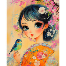 Load image into Gallery viewer, Diamond Painting - Full Square - Japanese Girl (40*50CM)