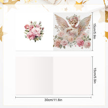 Load image into Gallery viewer, 6Pcs Cupid Angel DIY Diamond Painting Card Diamond Drawing Card for Friends