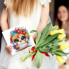 Load image into Gallery viewer, 6Pcs Funny Chicken DIY Diamond Painting Card Diamond Drawing Card for Friends