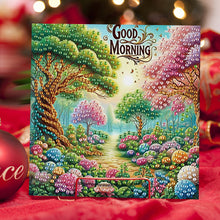 Load image into Gallery viewer, 6Pcs Good Morning Bouquet DIY Diamond Painting Card Diamond Drawing Card