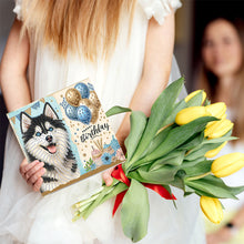 Load image into Gallery viewer, 6Pcs Birthday Puppy DIY Diamond Painting Card Diamond Drawing Card for Adults