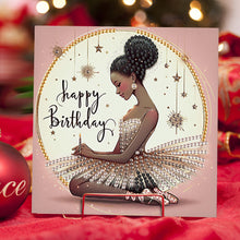 Load image into Gallery viewer, 6Pcs Birthday Animal DIY Diamond Painting Card Diamond Drawing Card for Adults