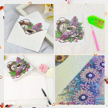 Load image into Gallery viewer, 6Pcs Coffee Afternoon Tea DIY Diamond Painting Card Diamond Drawing Card