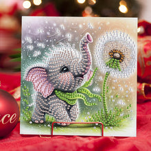 Load image into Gallery viewer, 6Pcs Baby Elephant DIY Diamond Painting Card Diamond Drawing Card for Friends