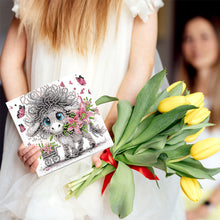 Load image into Gallery viewer, 6Pcs Funny Donkey DIY Diamond Painting Card Diamond Drawing Card for Friends