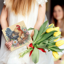 Load image into Gallery viewer, 6Pcs Chicken Coop DIY Diamond Painting Card Diamond Drawing Card for Friends