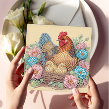 Load image into Gallery viewer, 6Pcs Chicken Coop DIY Diamond Painting Card Diamond Drawing Card for Friends