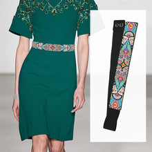 Load image into Gallery viewer, Mandala Diamond Painting Waistband Flower Diamond Art Elastic Belt for Women