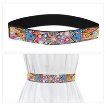 Load image into Gallery viewer, Mandala Diamond Painting Waistband Flower Diamond Art Elastic Belt for Women