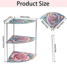 Load image into Gallery viewer, 3 Tier Acrylic Special Shape Flower 5D DIY Diamond Painting Storage Shelf