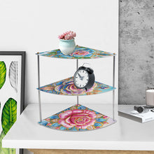 Load image into Gallery viewer, 3 Tier Acrylic Special Shape Flower 5D DIY Diamond Painting Storage Shelf