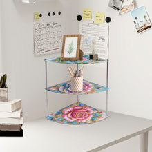 Load image into Gallery viewer, 3 Tier Acrylic Special Shape Flower 5D DIY Diamond Painting Storage Shelf