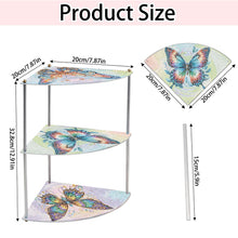 Load image into Gallery viewer, 3 Tier Acrylic Special Shape Butterfly 5D Diamond Painting Storage Shelf