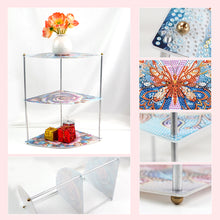 Load image into Gallery viewer, 3 Tier Acrylic Special Shape Butterfly 5D Diamond Painting Storage Shelf