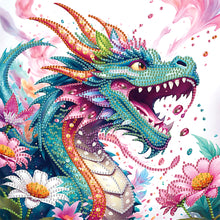 Load image into Gallery viewer, Diamond Painting - Partial Special Shaped - Mythical Dragon (30*30CM)