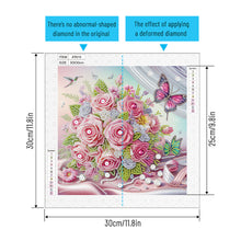 Load image into Gallery viewer, Diamond Painting - Partial Special Shaped - Flower Cluster (30*30CM)