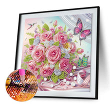 Load image into Gallery viewer, Diamond Painting - Partial Special Shaped - Flower Cluster (30*30CM)