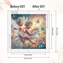 Load image into Gallery viewer, Diamond Painting - Partial Special Shaped - Angel (30*30CM)