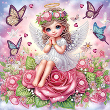 Load image into Gallery viewer, Diamond Painting - Partial Special Shaped - Angel (30*30CM)