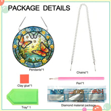 Load image into Gallery viewer, Special Shape Spring Garden Butterfly Diamond Painting Pendant for Art Crafts